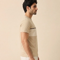 T-shirt décontracté pour homme en coton doux, respirant, coupe classique, manches courtes, streetwear quotidien, OEM
