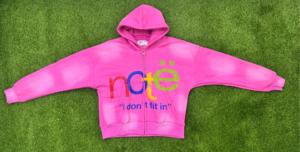 Sweat-shirts à capuche brodés effet vieilli sur mesure, Survêtements à marque privée, Polaire 100% coton pour l'extérieur et l'hiver - Product Image 3