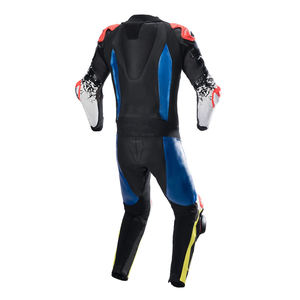 Pakistan Made Breathable Racing Motorbike Leather Suit Two Piece Custom Design High Quality Custom Color Logo <b>Waterproof</b> Summer - Product Image 3