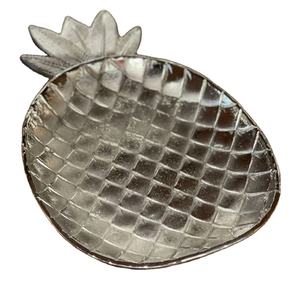 Lujosa bandeja para servir frutas secas con diseño de piña, bandeja de Metal plateado de la mejor calidad, accesorios de cocina para el hogar al mejor precio - Product Image 1