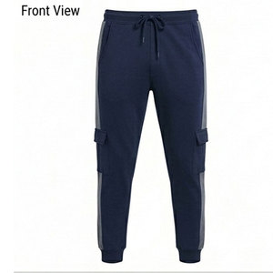 Pantalon de survêtement pour homme, coupe ample, taille ajustable, matière douce, parfait pour les voyages et les activités quotidiennes - Product Image 1