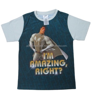 เสื้อยืดคอกลมสำหรับเด็กผู้ชายผ้าถักแห้งเร็ว100% โพลีเอสเตอร์ระบายอากาศได้ดีเป็นมิตรกับสิ่งแวดล้อม - Product Image 1