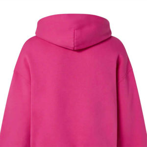 <b>Pink</b> Oversized Hooded Sweatshirt Unisex Fleece Casual Pullover with Front Pocket Autumn Wear - Product Image 2