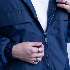 High Quality Custom 2026 Winter Casual Hooded Windbreaker Set Zipper Jacket Pants Quick Dry Breathable Lightweight <b>Nylon</b> - Product Image 6