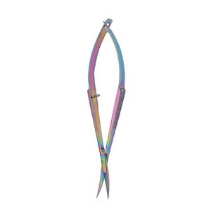 Ciseaux à sourcils et ciseaux à cils en acier inoxydable de précision, pour le façonnage du visage, la coupe des ongles, logo personnalisable - Product Image 1