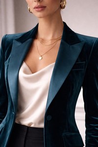 Blazer de Terciopelo de Lujo para Mujer - Product Image 2