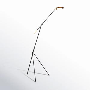 Lámpara de Pie Minimalista y Delgada con Base Pesada para Lectura y Relajación - Product Image 1