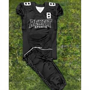 Uniformes de football américain personnalisés, ensemble de maillot et de pantalon de football sublimés, vêtements de sport respirants, fabricant - Product Image 6