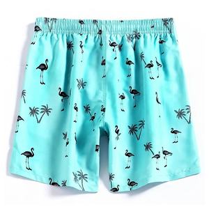 Short de bain extensible en coton pour homme, collection été 2026, design personnalisé - Product Image 2