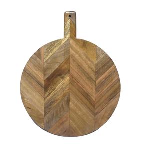 Nouvelle arrivée Planche à découper et à découper ronde en bois d'acacia multi-usages faite à la main petite pour les ustensiles de cuisine - Product Image 1