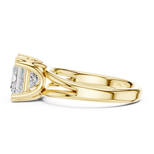 Classic <b>Split</b> Shank Engagement Wedding Anniversary <b>Rings</b> 2 CT E VS1 Princess Cut IGI Lab Grown Diamond 14K Solid Gold <b>Ring</b> - Product Image 2