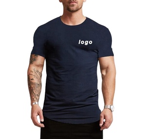 เสื้อยืดผ้าฝ้าย100% คลาสสิกสำหรับยิมเสื้อผ้าฟิตเนสยิมเสื้อยืดออกกำลังกายแบบระบายอากาศได้พร้อมโลโก้ของคุณเสื้อยืดออกกำลังกาย - Product Image 3