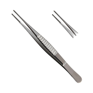 Pinzas Micro Adson TC Lisas de 12 cm, Instrumentos Quirúrgicos Dentales, Acero Inoxidable, Uso Manual Profesional, Ergonómicas - Product Image 1