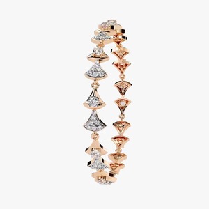 New Moissanite Diamond <b>Bracelet</b> for Women and Men, Mix Cut Diamond <b>Bracelet</b> For Wedding, moissanite <b>Bracelet</b> in Rose Gold - Product Image 1