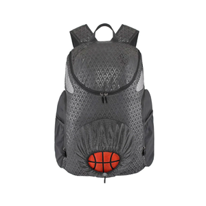 Sac de basketball grande capacité avec logo personnalisé, respirant, durable, imperméable, sac à dos de sport décontracté avec fermeture éclair, pour extérieur et salle de sport, en polyester - Product Image 5