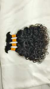 Cabello Humano Indio Virgen a Granel, Grado Remy, Cutícula Alineada en la Misma Dirección, Textura Rizada, Ondas Profundas, Ondas Sueltas, 100 Gramos por Paquete - Product Image 3