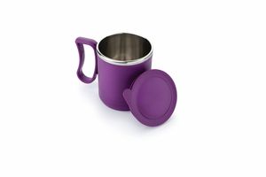 Mug en acier inoxydable de qualité supérieure, à double paroi isolée, pour café, thé et autres boissons, avec poignée, pour la maison, le bureau et les voyages, design durable. - Product Image 2