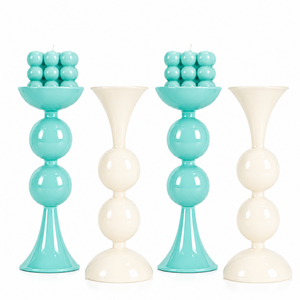 <b>Candle</b> Stand <b>Bulk</b> Modern Ceramic Candlestick Holder Luxury Glazed Lacquer <b>Candle</b> Holder For Restaurant Table Setting - Product Image 1
