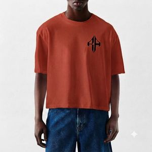 Camiseta Extra Grande de Primera Calidad para Hombre, 100% Algodón, con Logotipo Personalizado Serigrafiado en la Parte Delantera, Casual, Azul Marino, de Secado Rápido, Cuello Redondo - Product Image 2