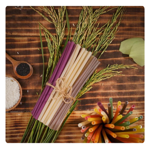 Gran oferta 2024, pajitas de arroz sostenibles de 8mm de diámetro, bebidas, fiestas, Camping, precio de fábrica, Pajita de bebida perfecta, Idea de regalo perfecta - Product Image 1
