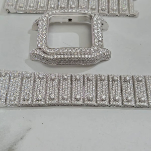 Relojes Deportivos de Lujo con Diamantes Moissanite VVS, Miyota Cuadrado de 7mm, Correa de Acero Inoxidable, Cristal Analógico, Todos los Diamantes Probados - Product Image 4