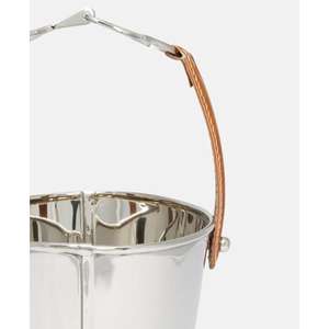 Large Capacity Stainless Steel Ice Bucket With Leather Handle <b>Cheap</b> Prices - Product Image 2
