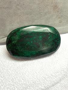 พลอยมรกตเบริลทรงรีสีเขียวธรรมชาติ พลอยเซอร์โคเนียสังเคราะห์รูปทรงลูกแพร์ 4000 กะรัต พลอยเจียระไนทรงแอสเชอร์ ขายส่ง - Product Image 6