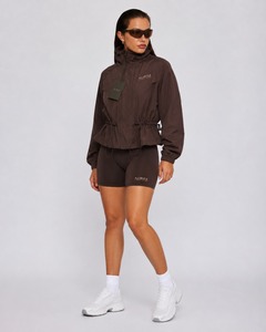 Conjunto Corto de Chaqueta y Pantalones Cortos Cortavientos para Mujer, Ropa Deportiva Ligera y Cómoda - Product Image 1