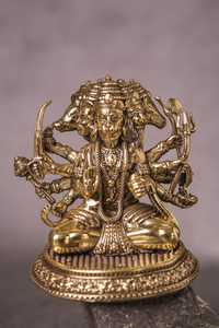 Large Brass Lord Statue | Handmade Metal Handicraft Modern Pop Art Eco-Friendly Durable Hindu God <b>Tabletop</b> Birthday Home Temple - Product Image 4