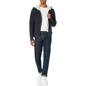 New 2026 Man Fleece <b>Lined</b> <b>Hoodie</b> Pullover Casualwear Premium Quality Soft Thermal Apparel Style Man Fleece <b>Lined</b> Hoodies - Product Image 2