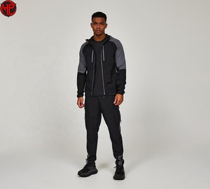 Ensemble veste et pantalon de sport léger pour homme, imperméable, coupe-vent, avec cordon de serrage, pour la course à pied et la randonnée en plein air - Product Image 1