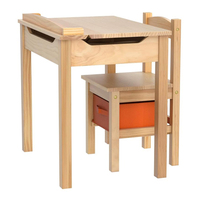 Ensemble bureau et chaise ergonomiques en bois massif pour enfants, design moderne, idéal pour les écoles, les crèches, les salles de jeux – Vente directe usine