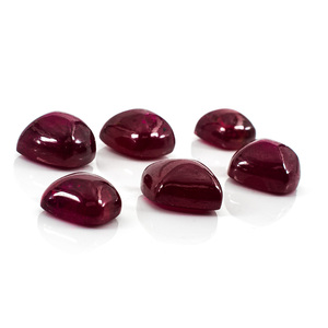 Rubis naturel de Bangkok, taille calibrée en forme de sucre, 4 mm, pierre précieuse naturelle en vrac pour la fabrication de bijoux, prête à l'emploi - Product Image 1