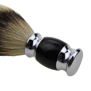 Brocha de Afeitar de Pelo Sintético Premium para Hombre, Más Vendida, con Mango Metálico y Detalles Cromados - Product Image 2