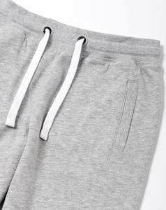 Pantalon de survêtement gris droit en molleton pour femme, taille élastique avec cordon de serrage, coupe décontractée longueur pleine, style été 2026 – Vente en gros - Product Image 5