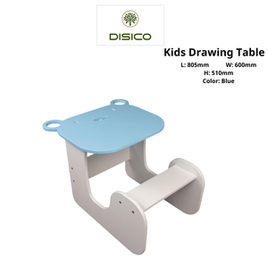Nouvelle table à dessin pour enfants en contreplaqué de pin américain, matériau durable et sûr, bords lisses, style décontracté vietnamien - Product Image 5