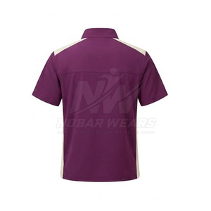 Blouse médicale à demi-zip, col montant, manches courtes et construction fonctionnelle pour usage quotidien - Product Image 4
