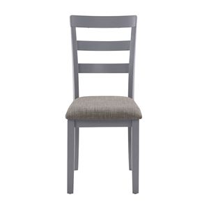 Set di 2 Sedie da Pranzo in Stile Rustico, in Legno Massello con Schienale Alto a Scala, Piedini Antiscivolo, Design Robusto per Uso in Cucina - Product Image 5