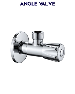 Válvula Angular Plumbit de Acero Inoxidable 304 con Acabado Cromado y Manija Azul, Tipo Igual, Accesorio de Plomería Modelo SS304 Estándar GB Gujarat - Product Image 3