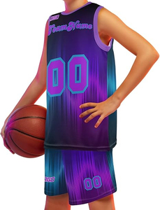 Stretch Fit Basketball Uniform Customizable Team Logo Jersey And Shorts Lightweight Breathable Athletic Wear For Training - Product Image 5