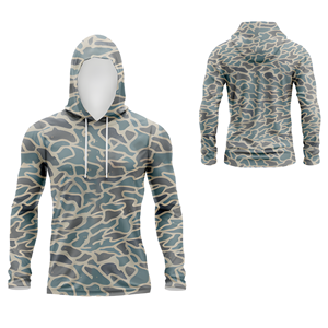 Sudadera con Capucha de Pesca para Hombre con Logotipo Personalizado, Camuflaje Desértico, Ligera, Protección Solar UPF 50+, Camisa con Capucha de Alto Rendimiento - Product Image 2