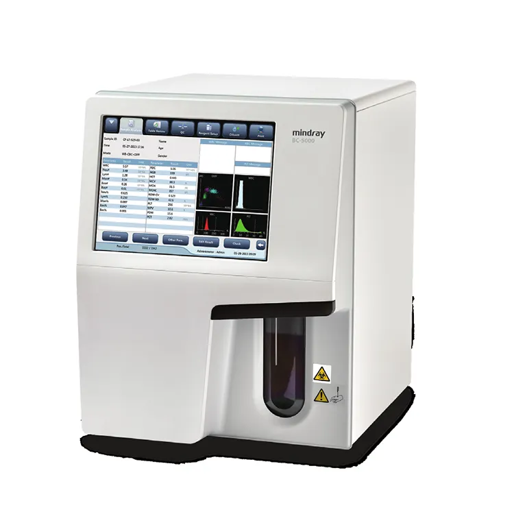 Analizador de Hematología automático Mindray para análisis de sangre Analizador de Hematología diferencial de 5 partes completamente automático para hospital