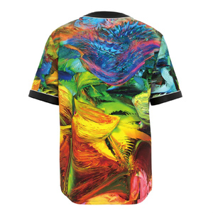 Maillot de baseball unisexe personnalisé Impression de logo personnalisé Conception personnalisable Antibactérien 100% polyester Vêtements d'équipe de haute qualité - Product Image 2