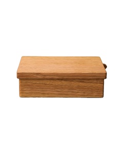 Mini boîte à beurre carrée polyvalente pour la cuisine Boîte scellée fraîche avec couvercle en acacia Conteneur de stockage des aliments - Product Image 1