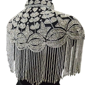 Blusa con Flecos de Cuentas Inspirada en el Estilo Art Deco, con Lentejuelas, para Fiestas Temáticas del Gran Gatsby, Eventos Formales, Proveedor Mayorista para Mujeres - Product Image 1