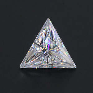 Diamants de laboratoire CVD/HPHT en gros, 0,088 CT-0,4 CT, couleur DEF, pureté VVS/VS, taille triangle, certifiés IGI, diamants en vrac - Product Image 1