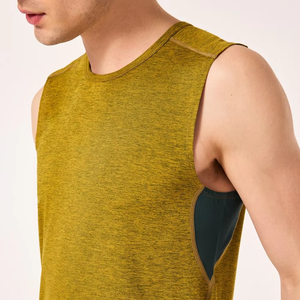 เสื้อกล้ามออกกำลังกายผู้ชาย ผ้าฝ้าย 230 GSM ปักโลโก้ได้ แบบเรียบ ไม่มีแขน เหมาะสำหรับเพาะกาย ฟิตเนส - Product Image 5