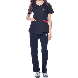 Best Quality Hospital Scrub Uniform <b>Set</b> for <b>Doctors</b> and Nurses Top Trending Product Hospital Wear Nursing Uniform In Solid Color - Product Image 1