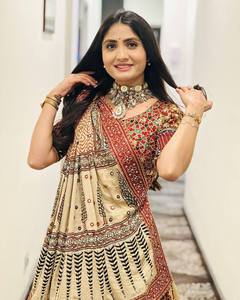Lehenga Choli de Seda Estampada para Mujer, Ghagra Choli Étnico con Dupatta, para Bodas, Fiestas y Festivales - Product Image 2