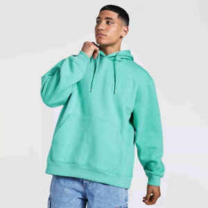 High Quality 100% Cotton Solid Screen Printed Pocket <b>Hoodie</b> Fashion <b>Oversized</b> Men Winter Thermal Hip Hop Men"s Hoodies - Product Image 3